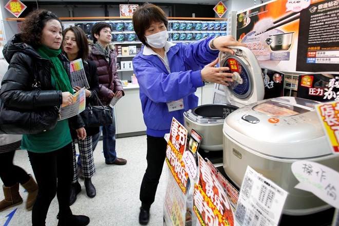 Dùng vân tay để thanh toán ở Nhật